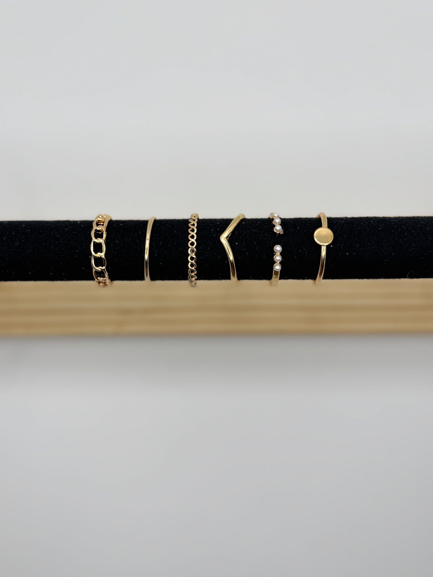 Anti Tarnish Rings Stack Of 6