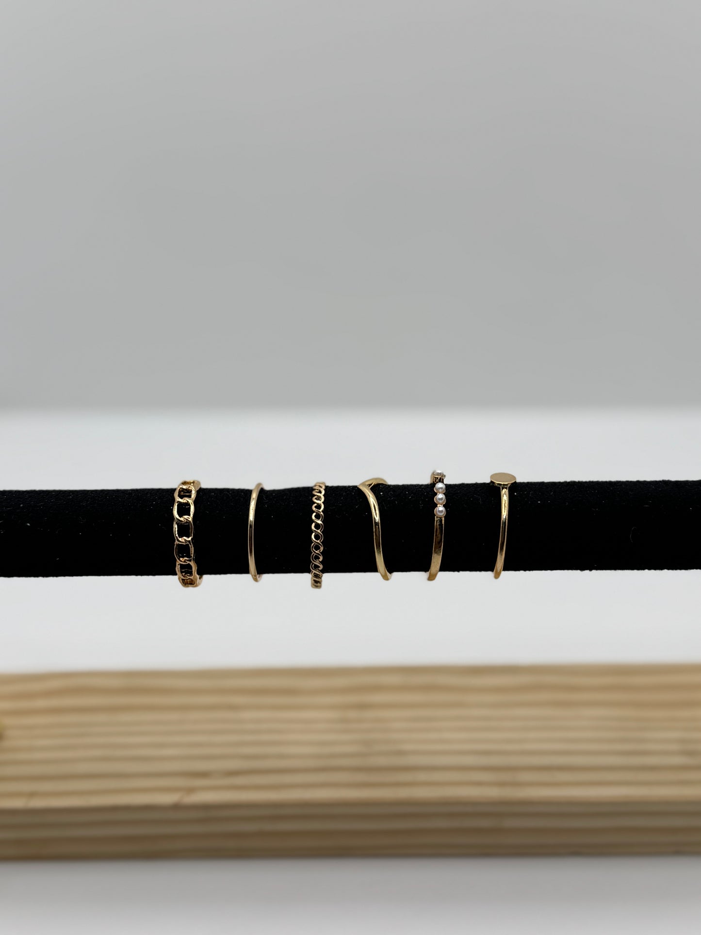 Anti Tarnish Rings Stack Of 6