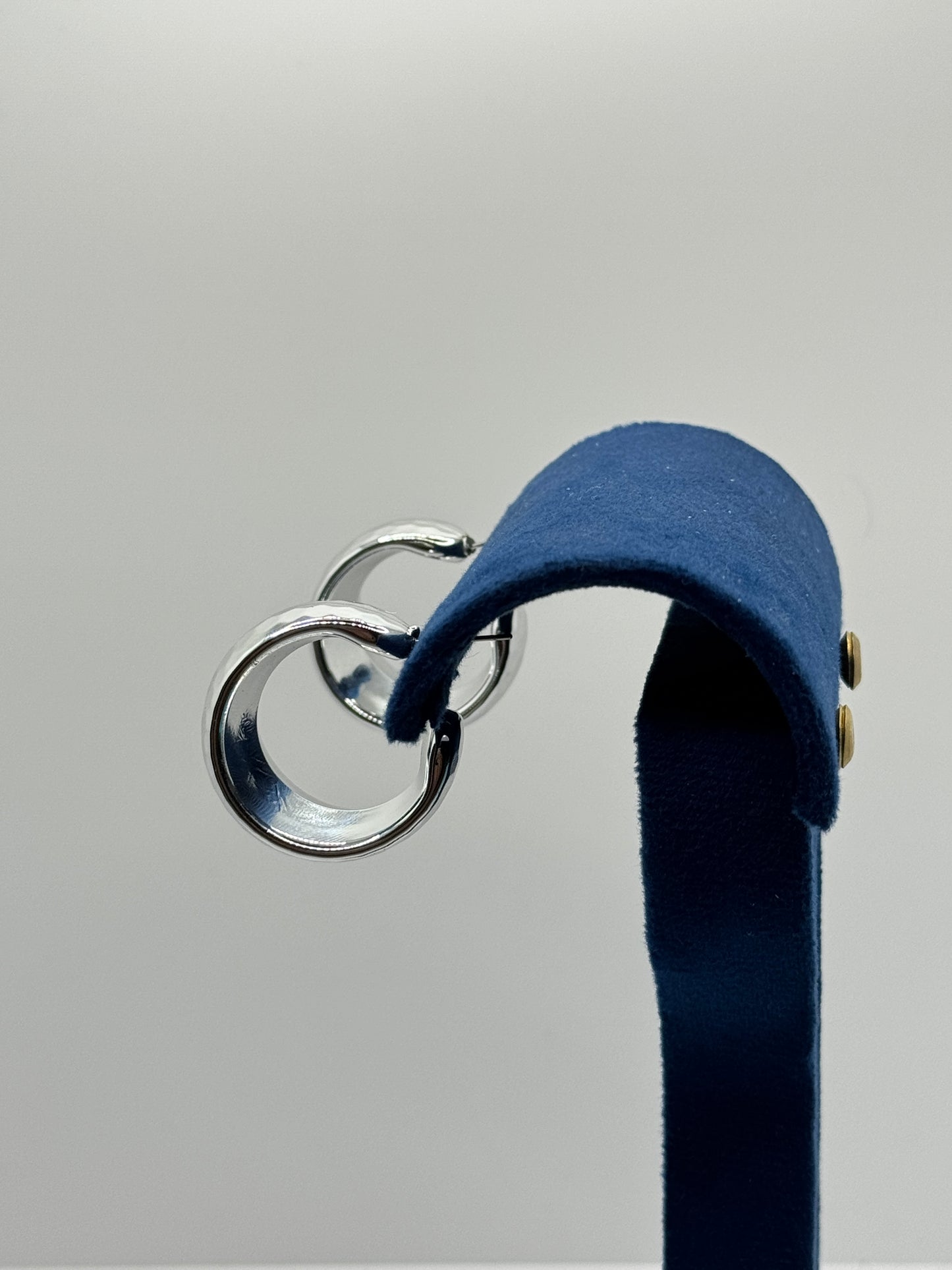 Hammered Silver Hoop Earrings
