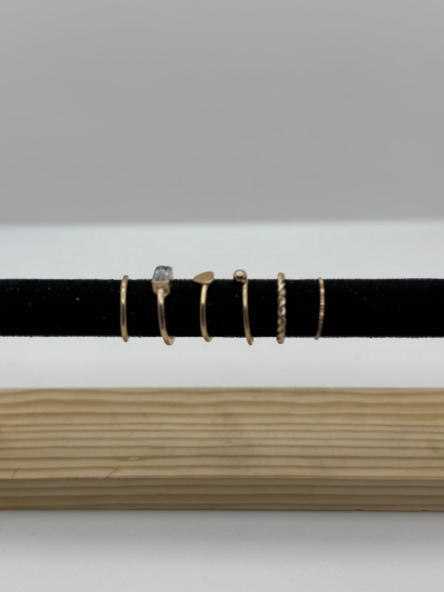 Anti Tarnish Rings Stack Of 6