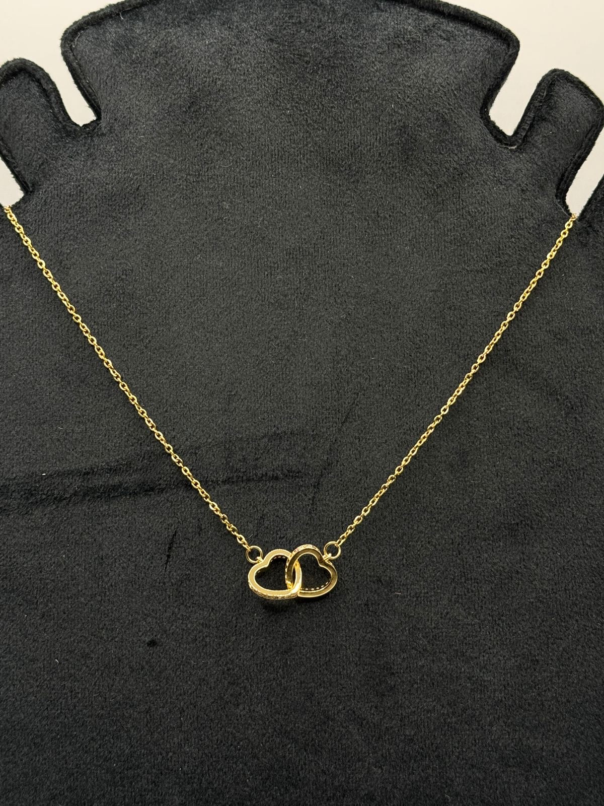Heart in heart necklace