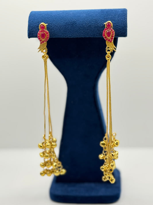 Long kashmiri earrings