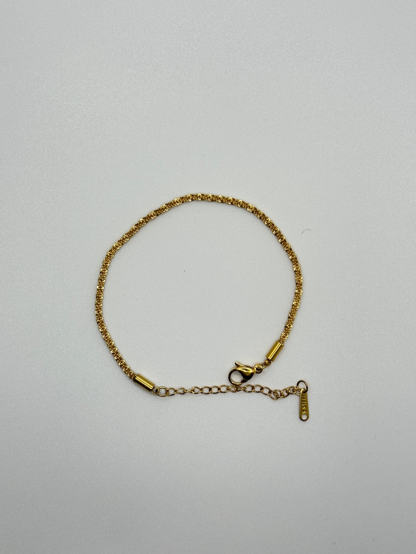 Gold Tone Sparkle Chain Bracelet