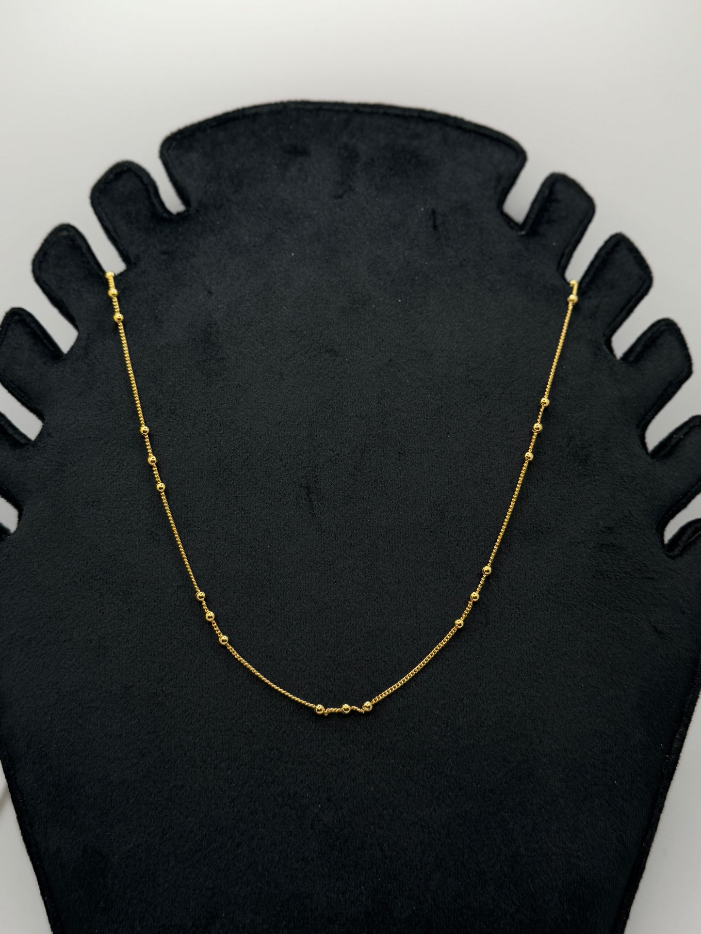Gold Plated Satellite Chain Necklace