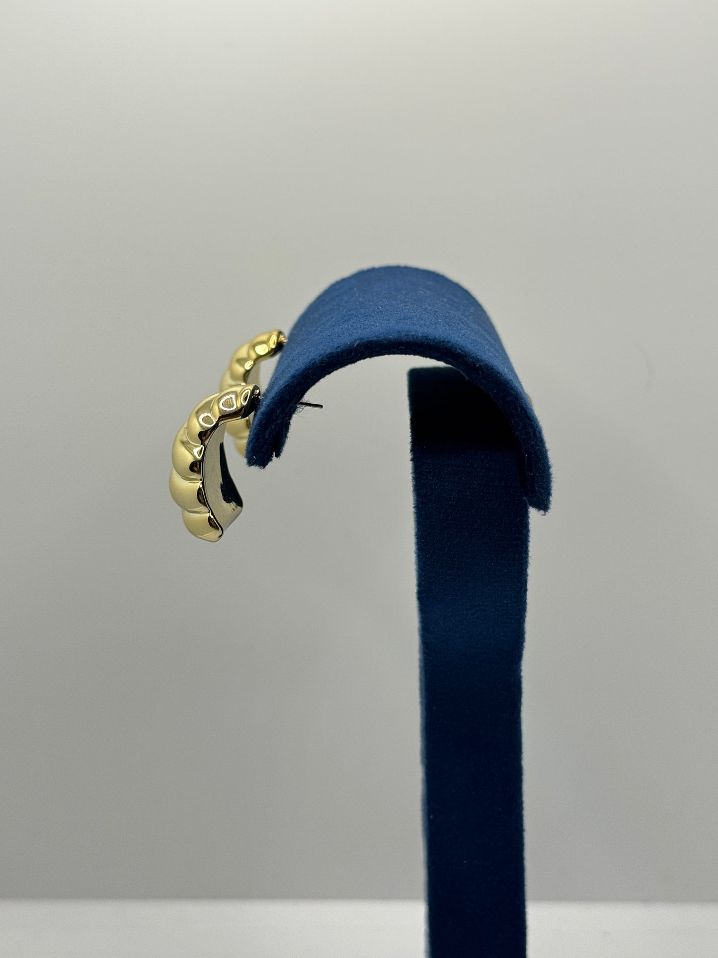 Spiral Shell Gold Earrings