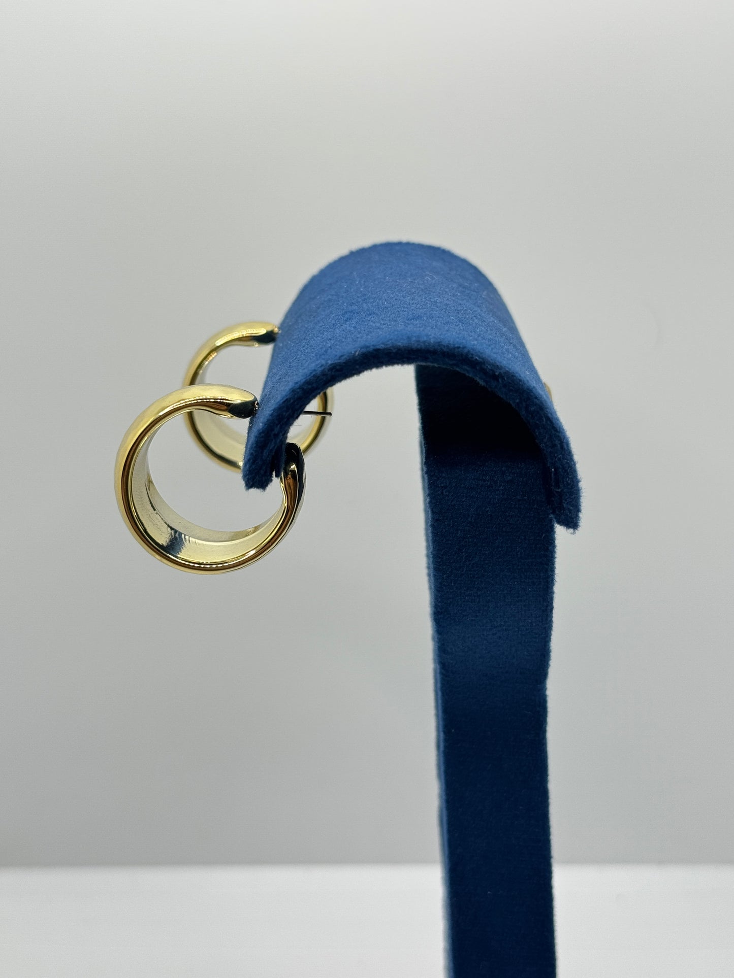 Hammered Wide Hoop Earrings