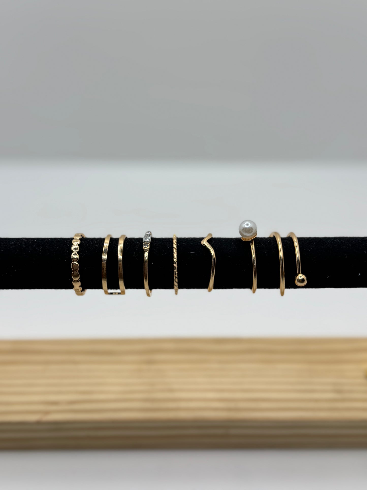 Anti Tarnish Rings Stack Of 7
