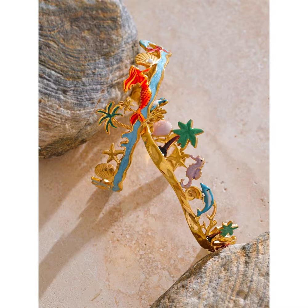 Marine elements theme bracelet