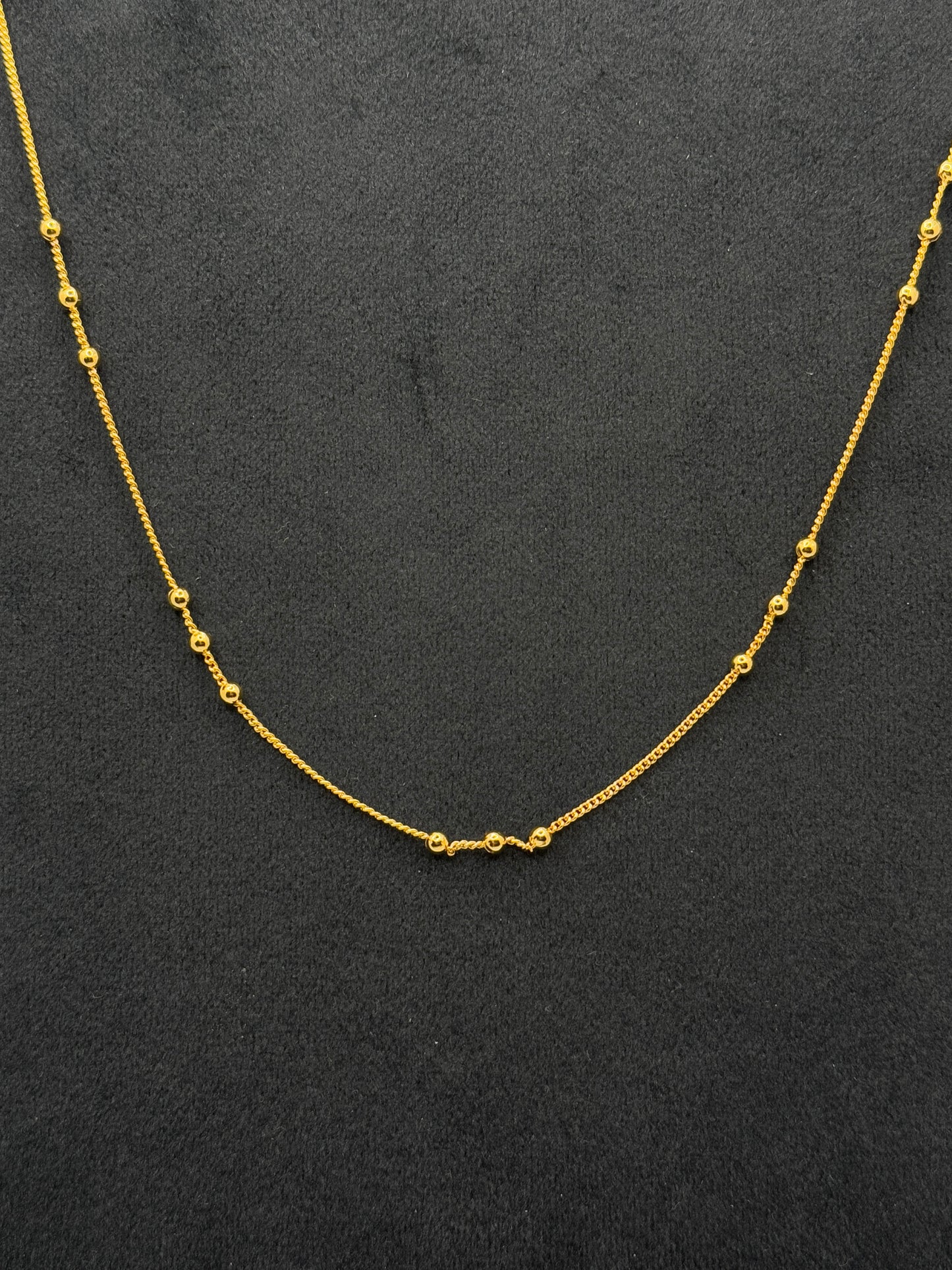 Gold Plated Satellite Chain Necklace