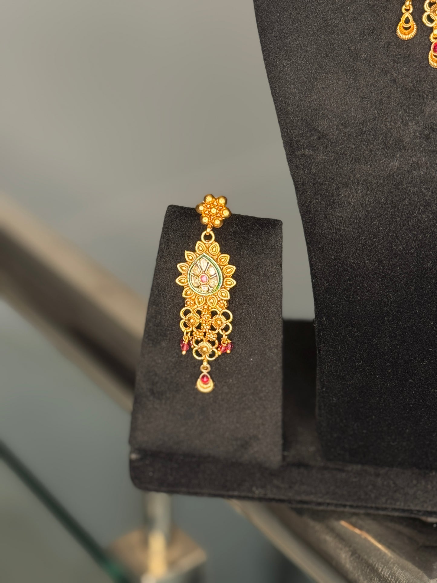 Royal Gold & Ruby Polki Choker Set