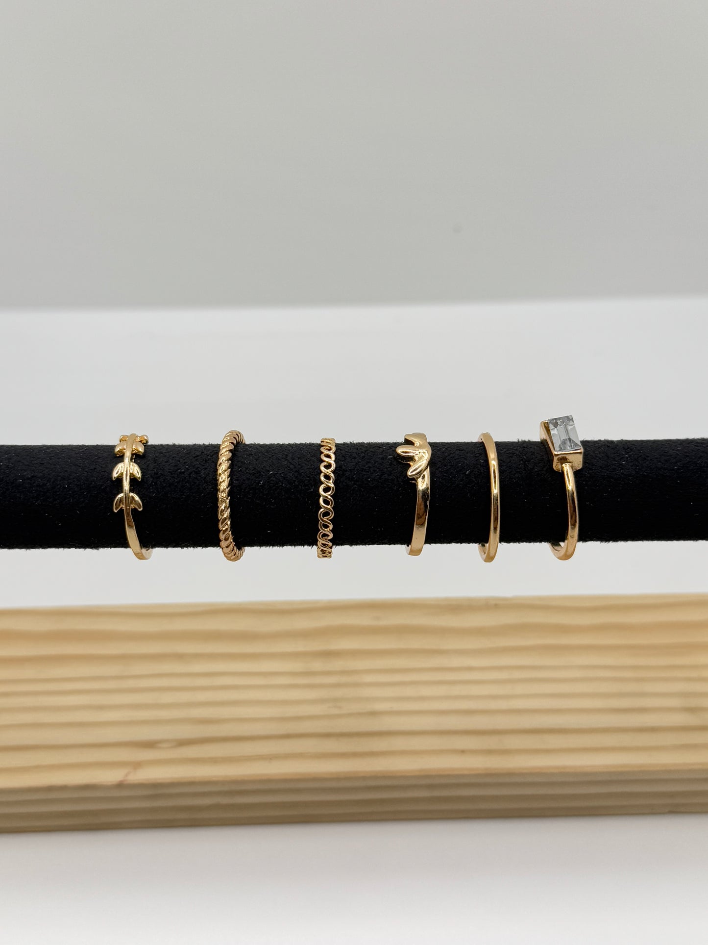 Anti Tarnish Rings Stack Of 6
