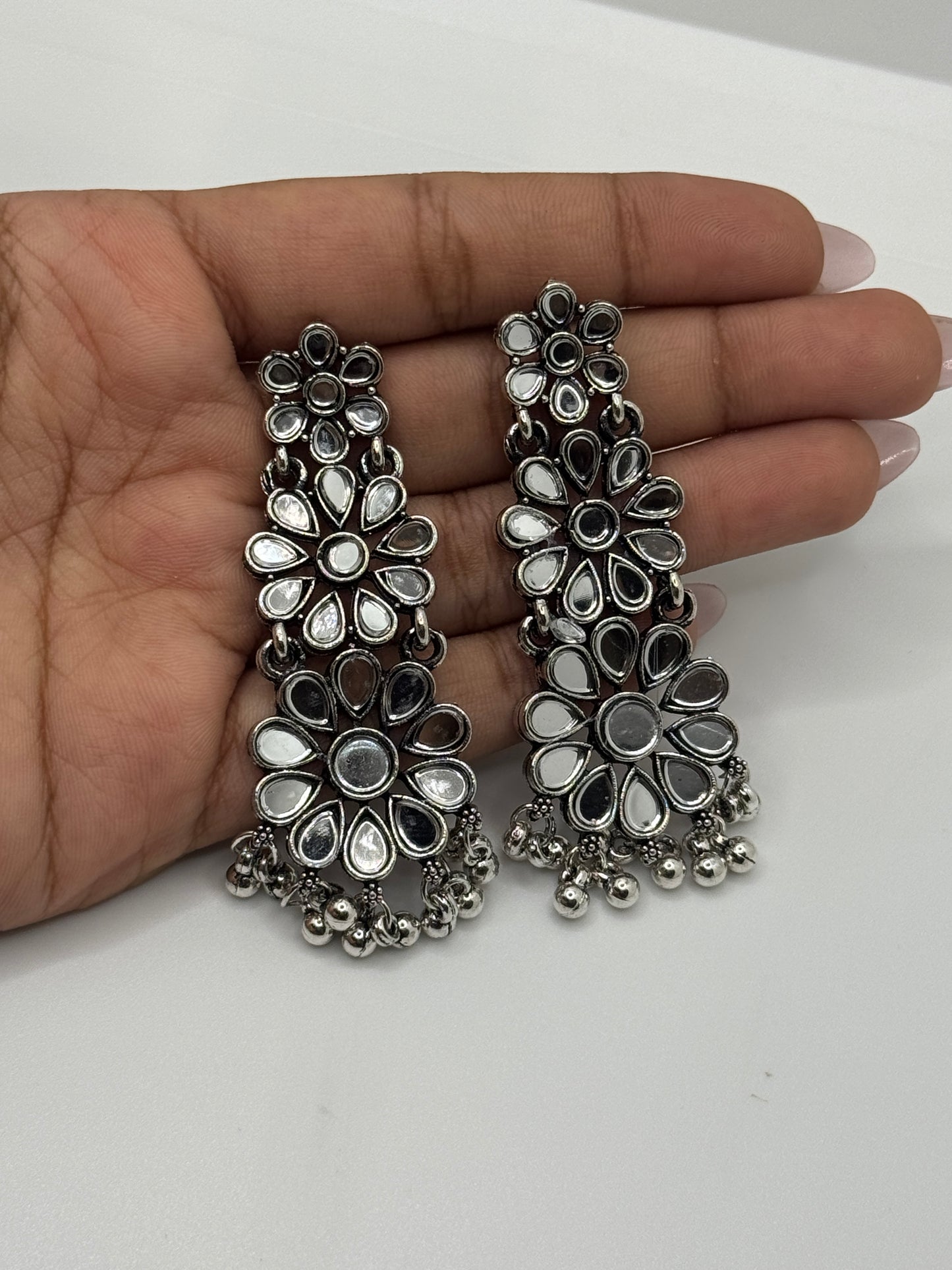 Ethnic Oxidized Earring Set