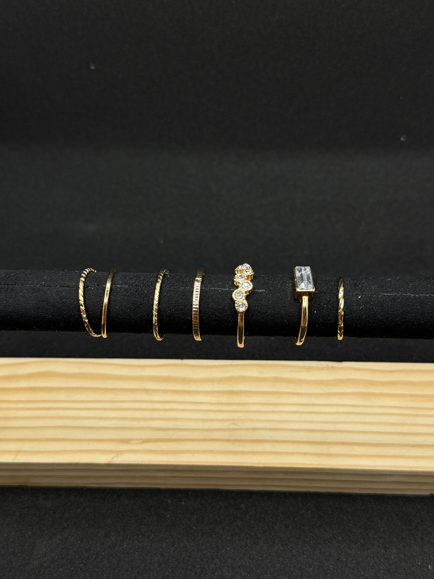 Anti Tarnish Rings Stack Of 6