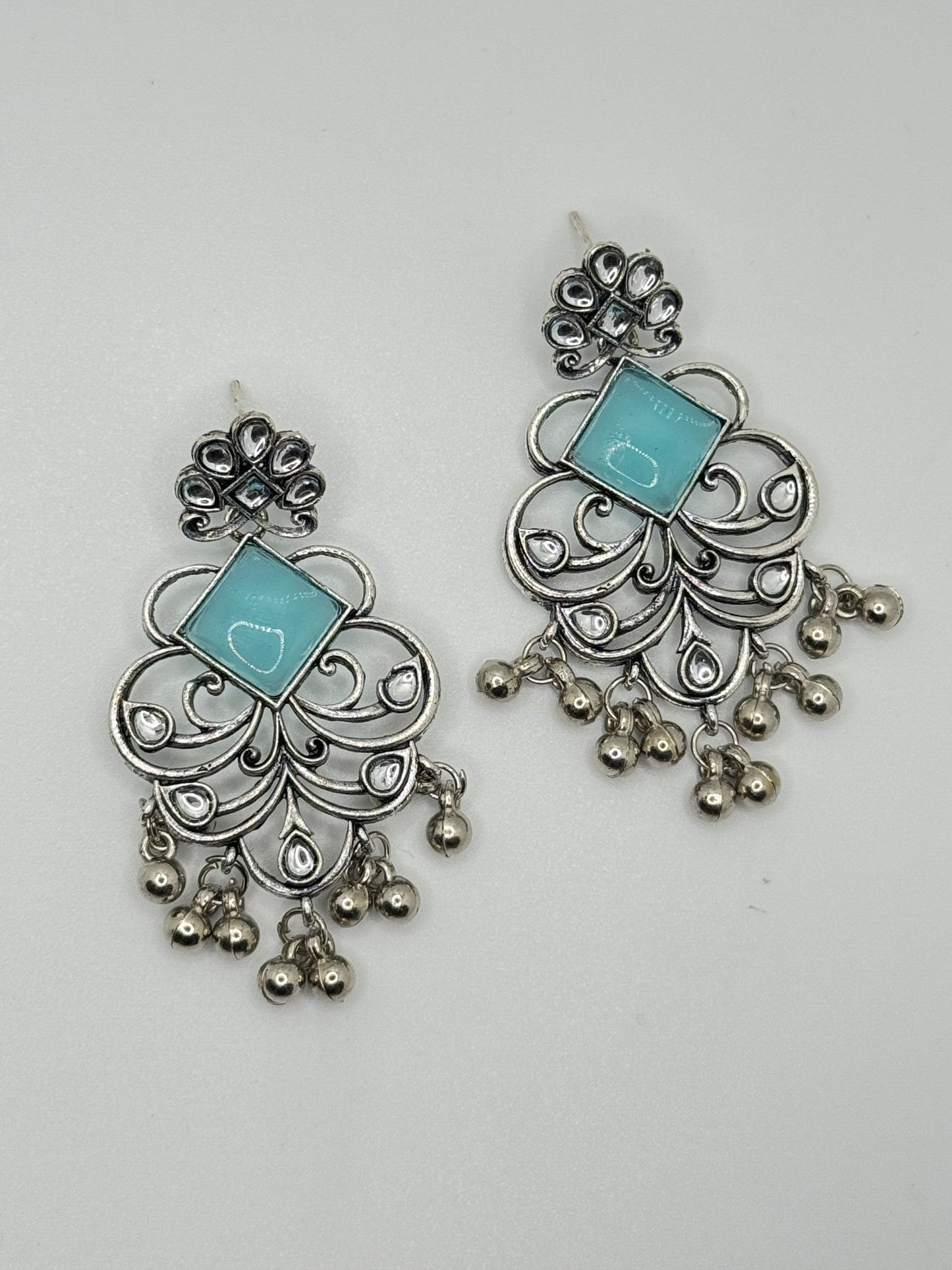Classic Oxidized Silver Earrings