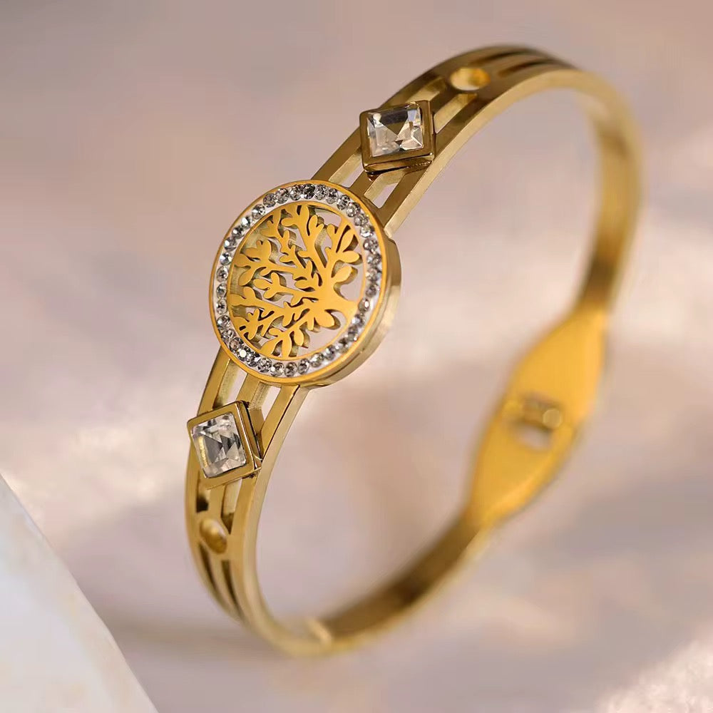 Tree of life stainless steel bracelet