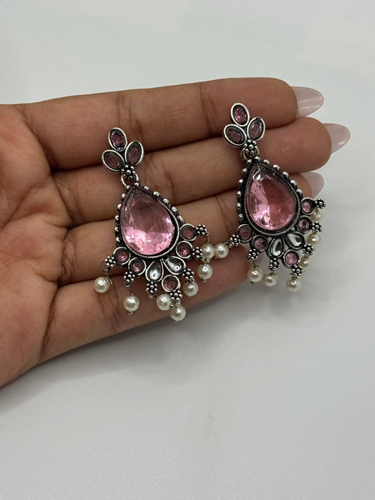 Boho Oxidized Earrings