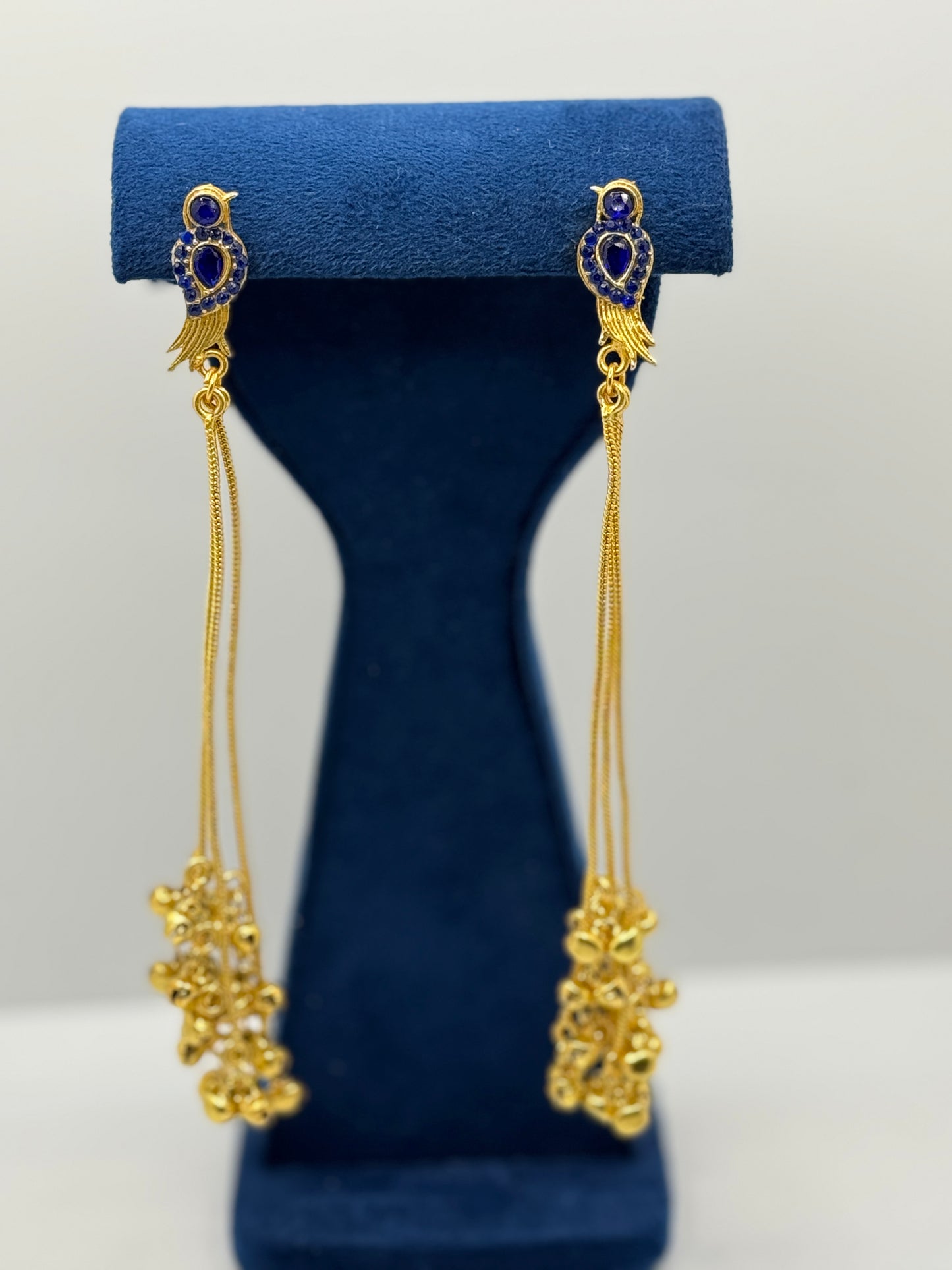 Long kashmiri earrings