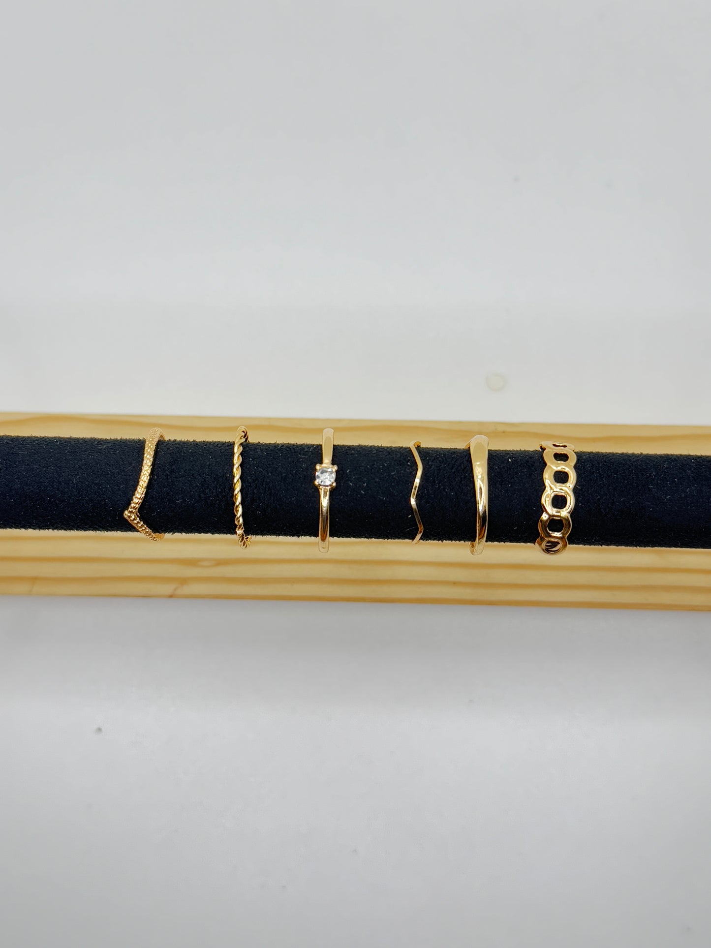 Anti Tarnish Rings Stack Of 6