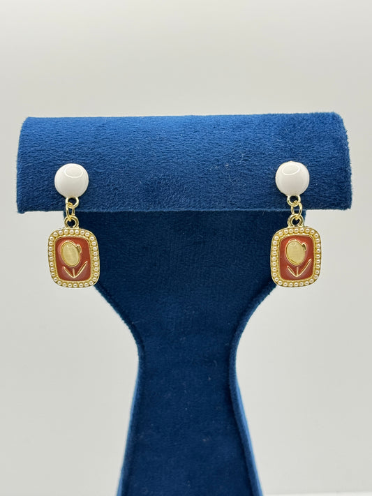 Artistic Square Dangle Earrings