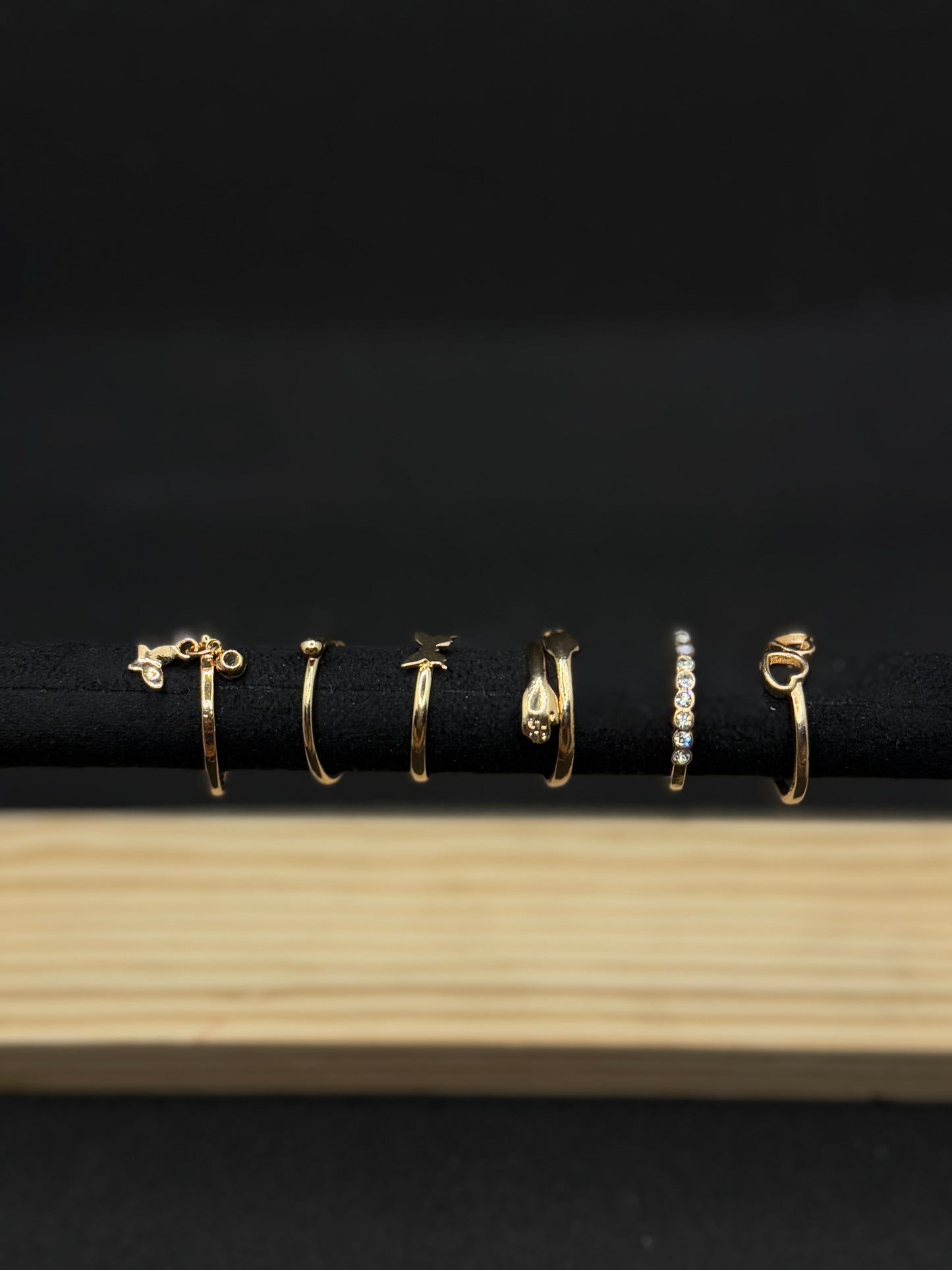 Anti Tarnish Rings Stack Of 6