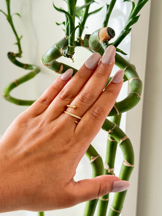 Korean anti tarnish ring in Cartier design