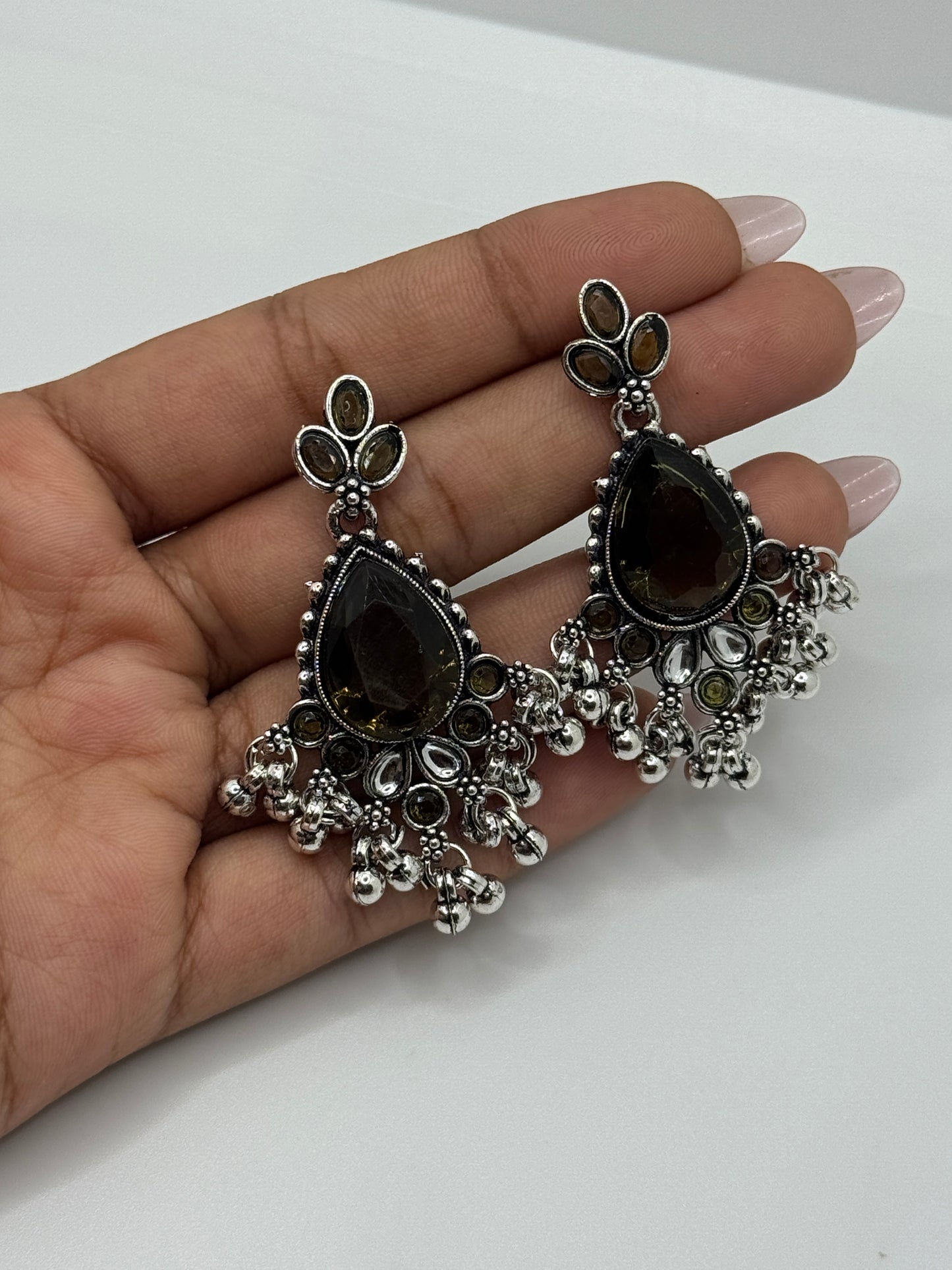 Boho Oxidized Earrings