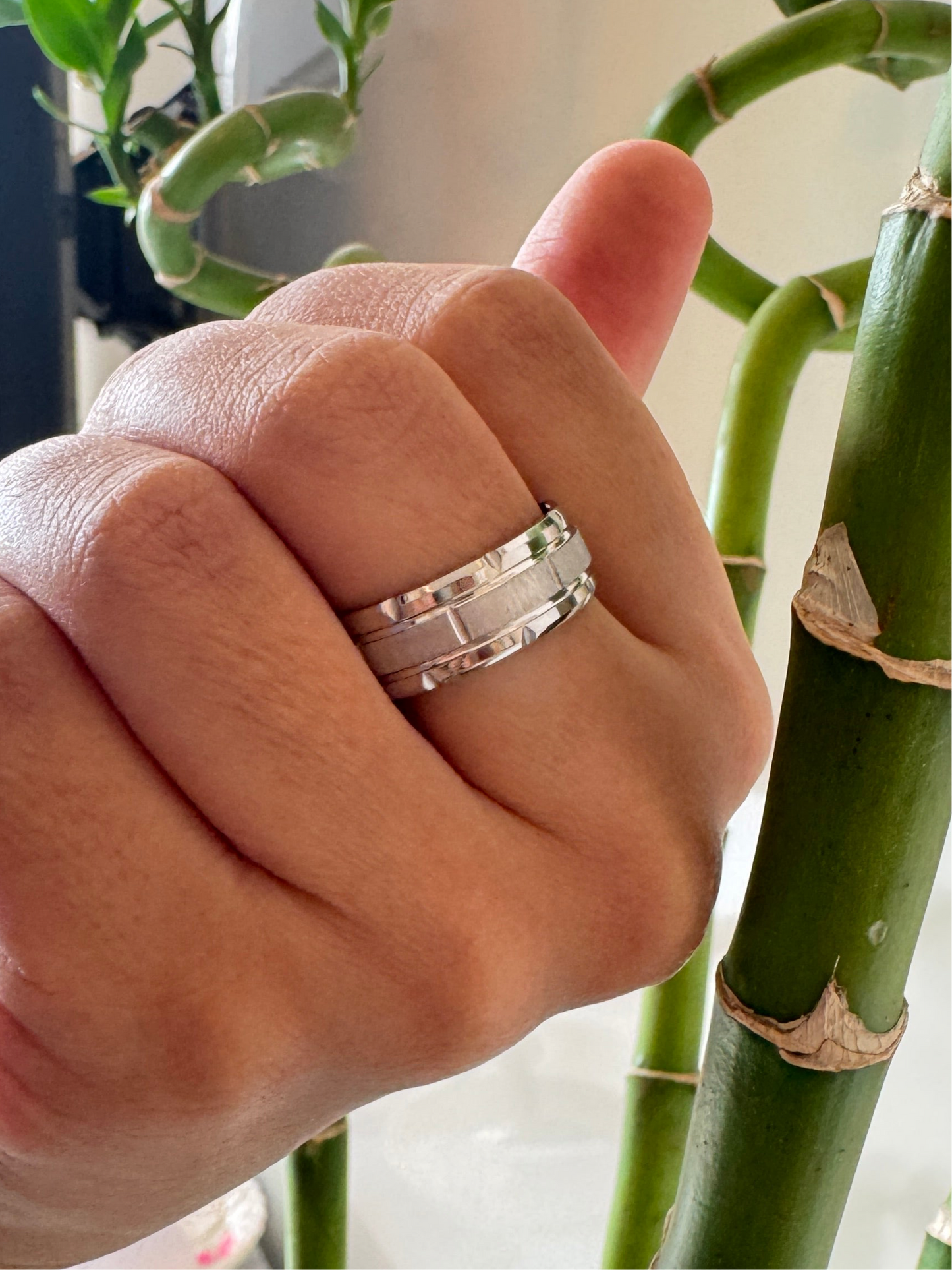 Mens ring in silver size 10