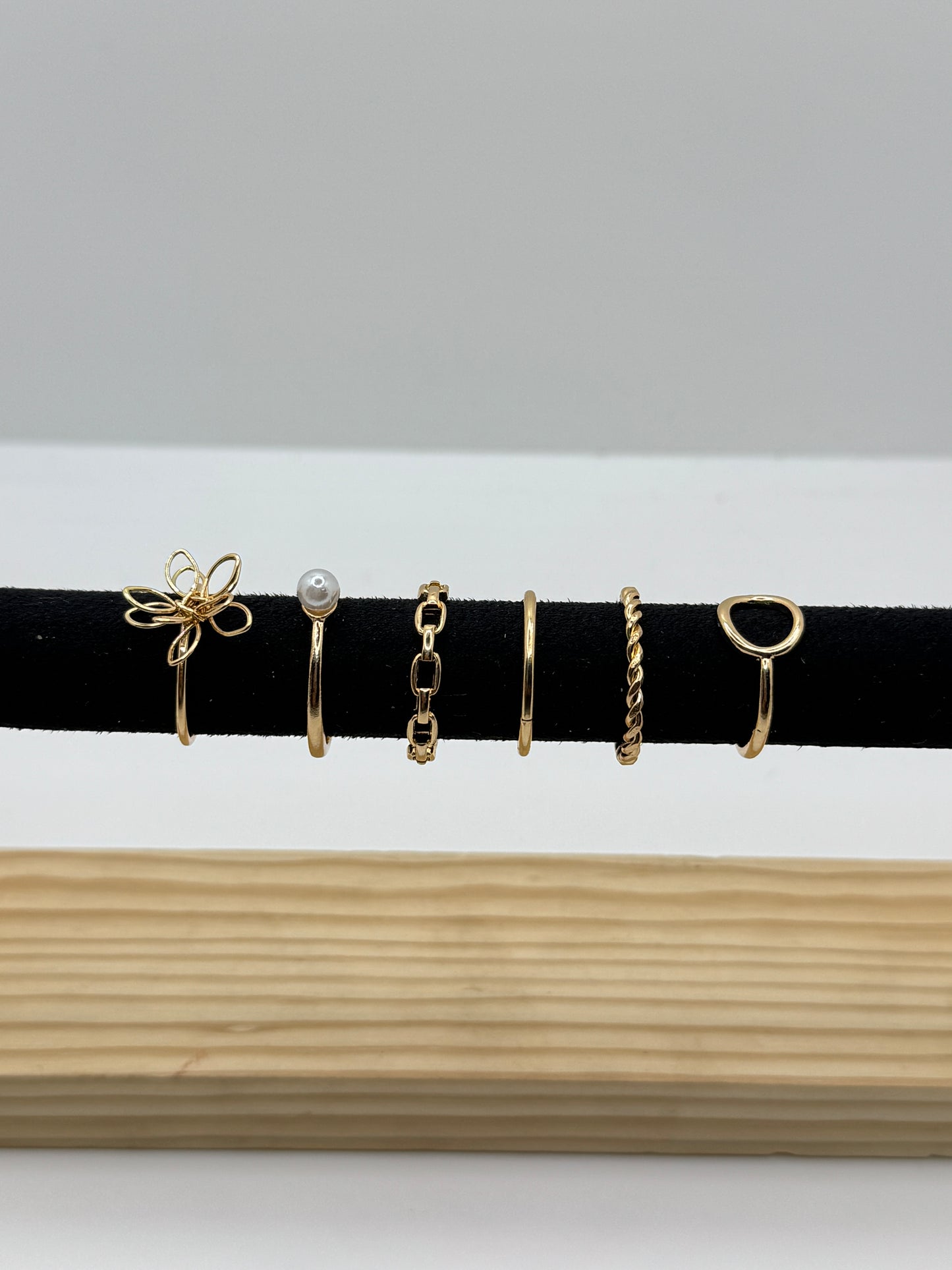 Anti Tarnish Rings Stack Of 6