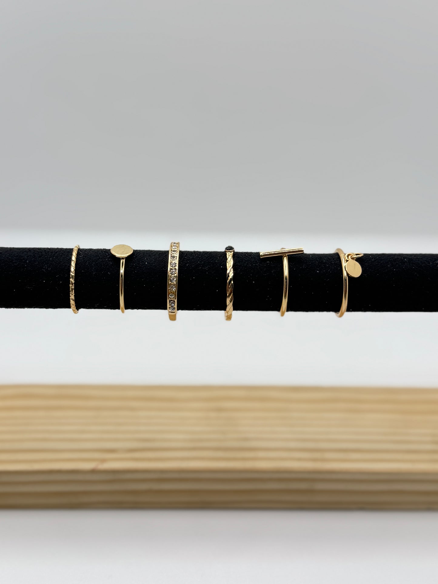 Anti Tarnish Rings Stack Of 6