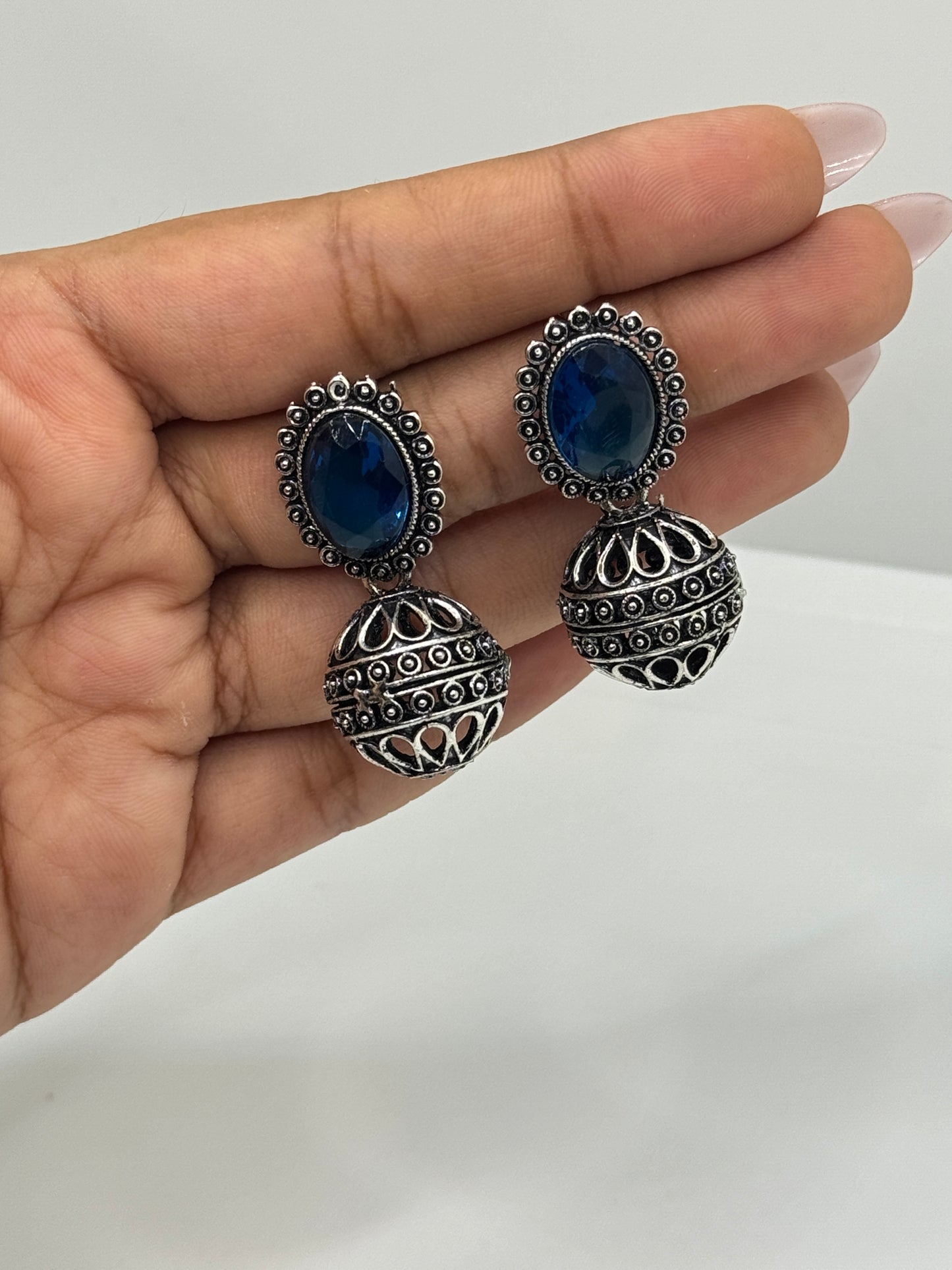 Ethnic Oxidized Earring Set