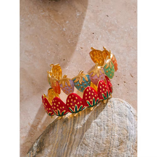 Strawberry theme bracelet