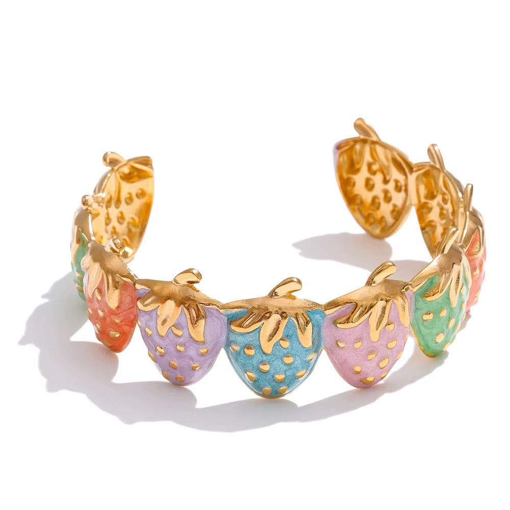 Strawberry theme bracelet
