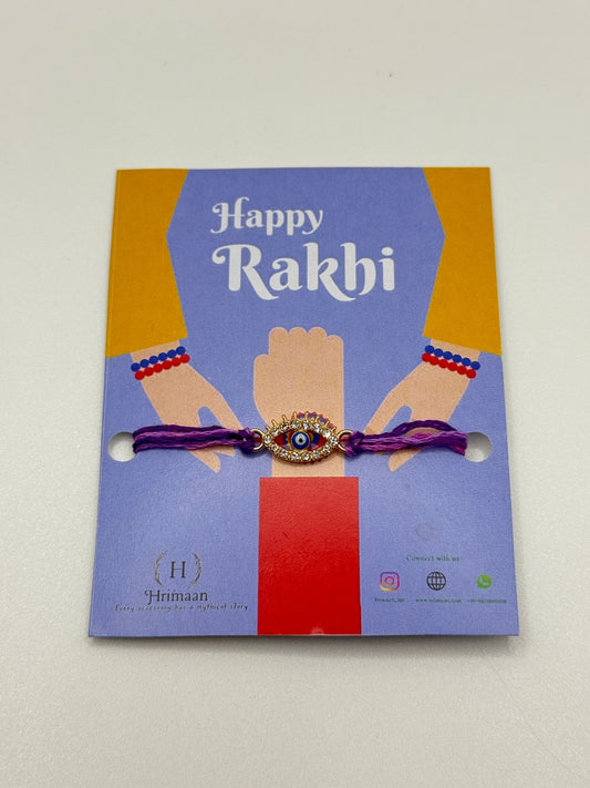 Evil eye transparent base rakhi