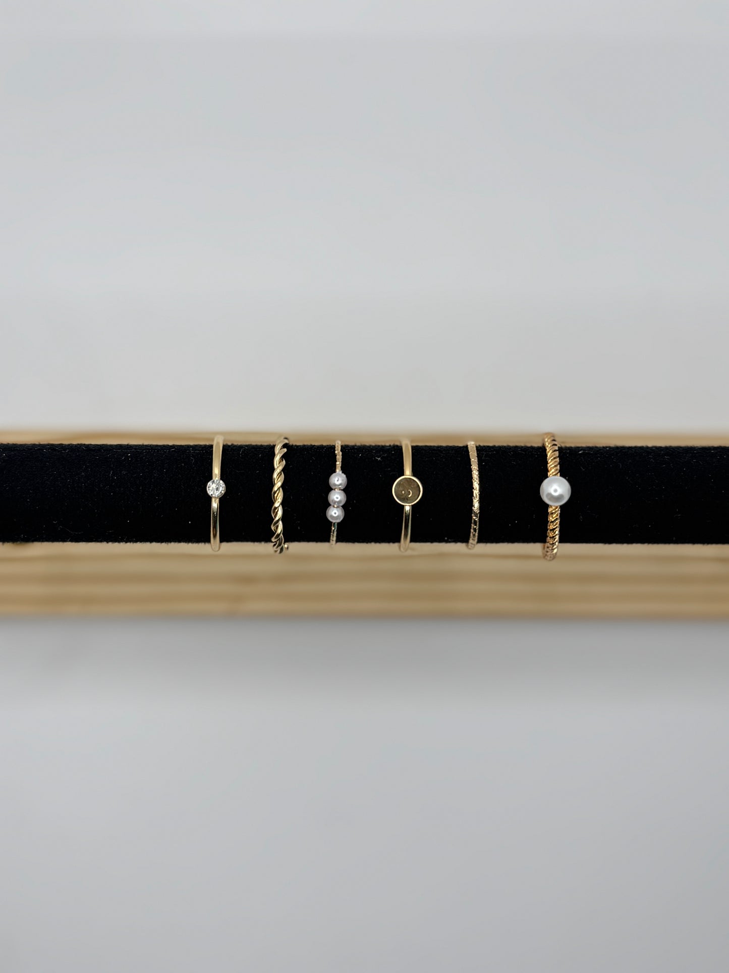 Anti Tarnish Rings Stack Of 6