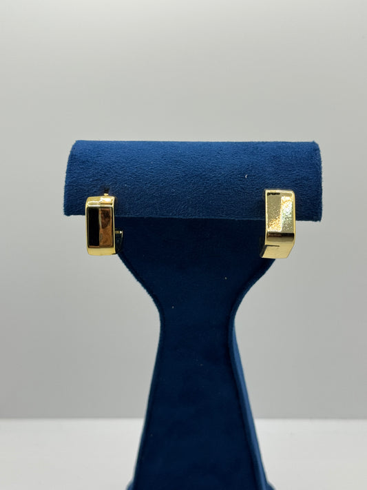 Geometric Gold Hoop Earrings