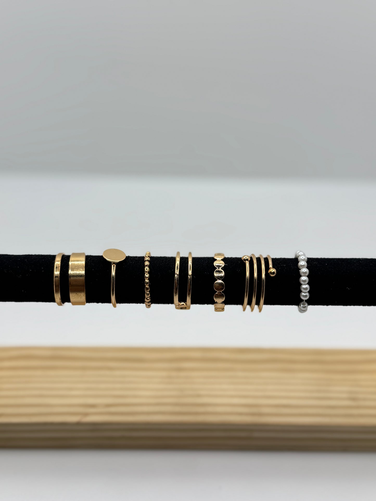 Anti Tarnish Rings Stack Of 7