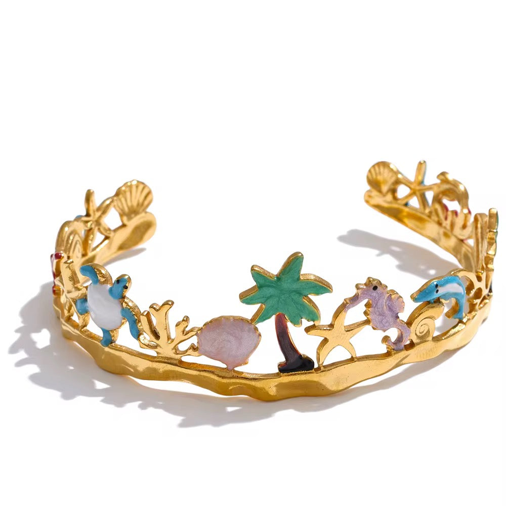 Marine elements theme bracelet