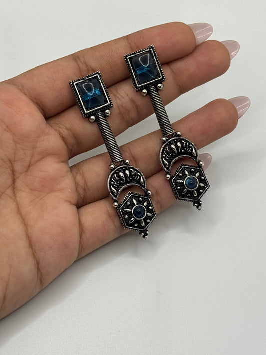 Boho Oxidized Earrings