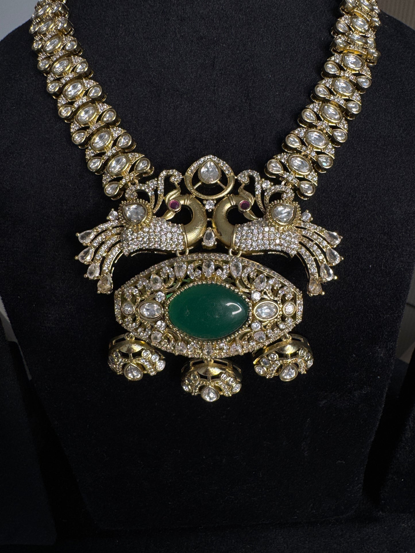 Traditional Jadau Victorian Kanti Necklace Set