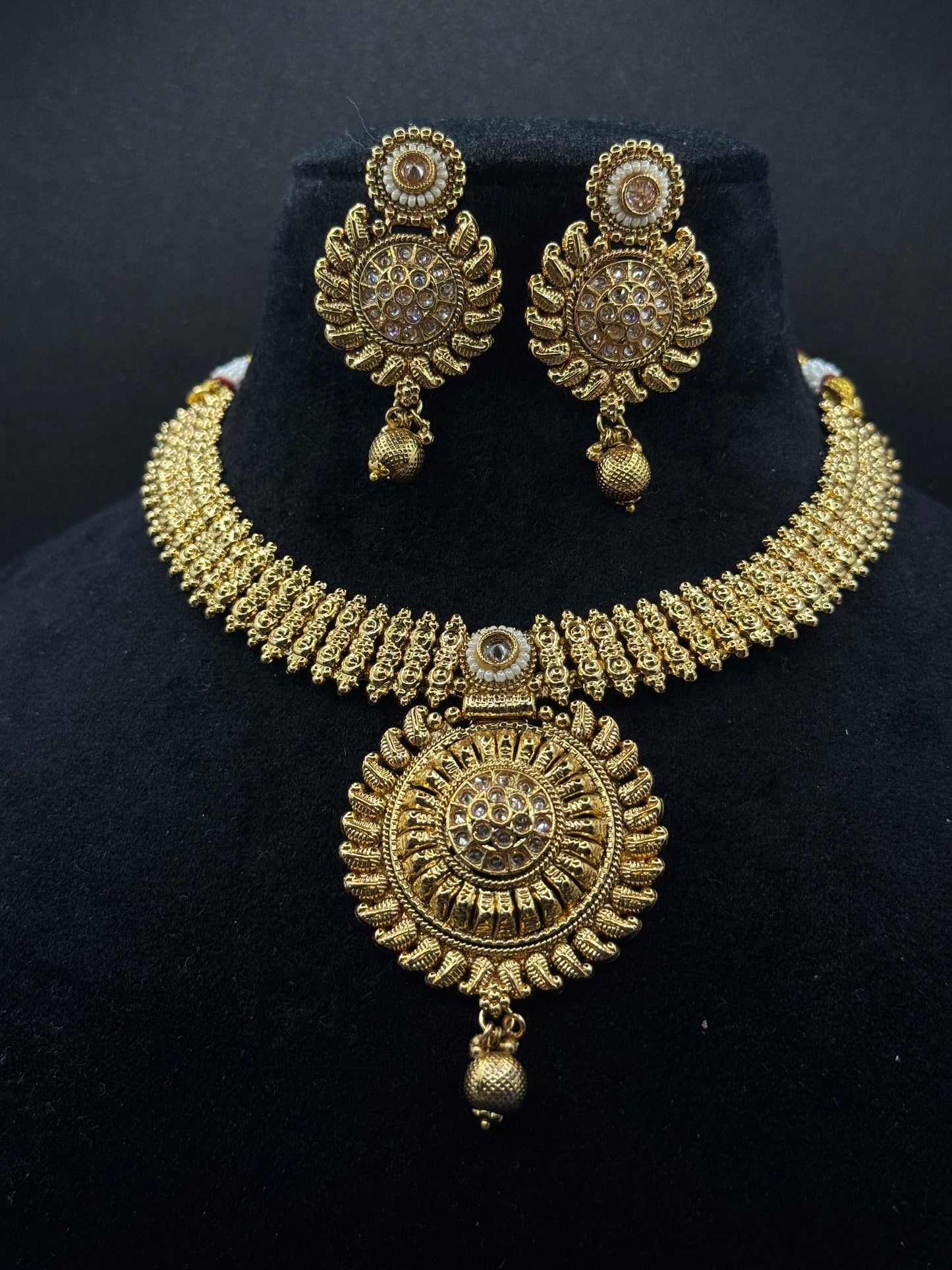 Traditional Gold Plated  Necklace Set