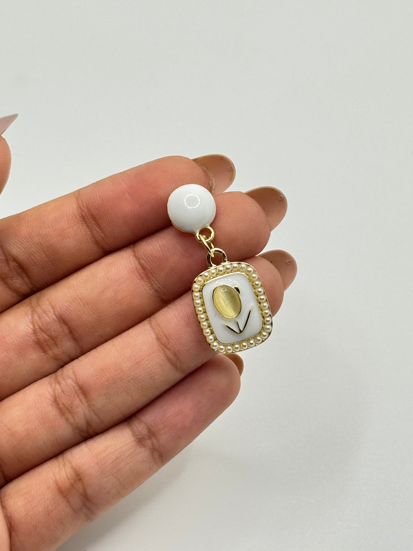 Artistic Square Dangle Earrings