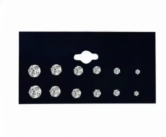 Solitare studs set of 6