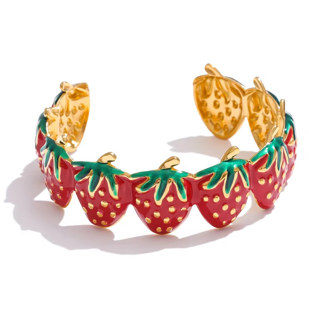 Strawberry theme bracelet