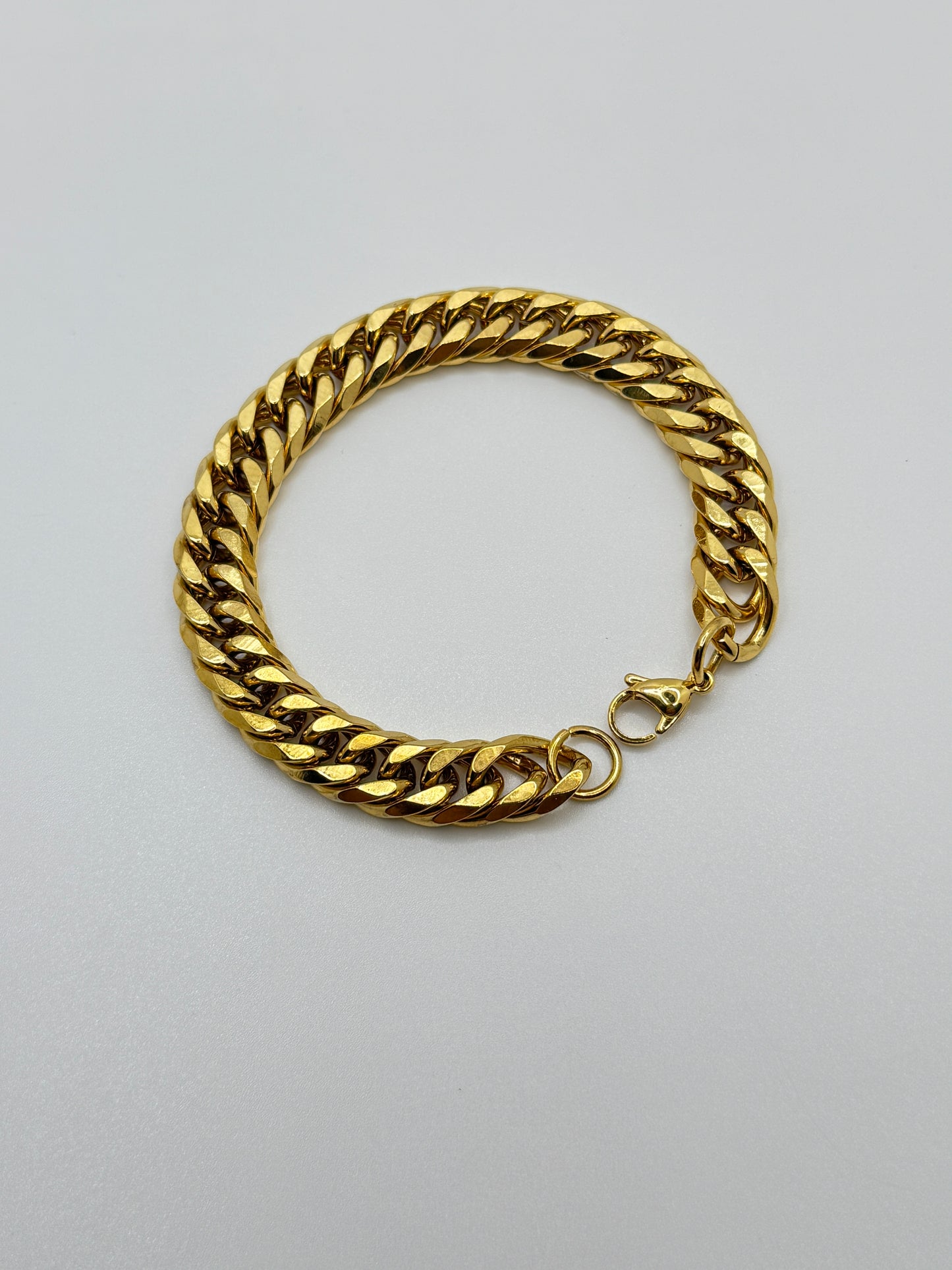 Men's Chunky Gold Cuban Link Chain Bracelet