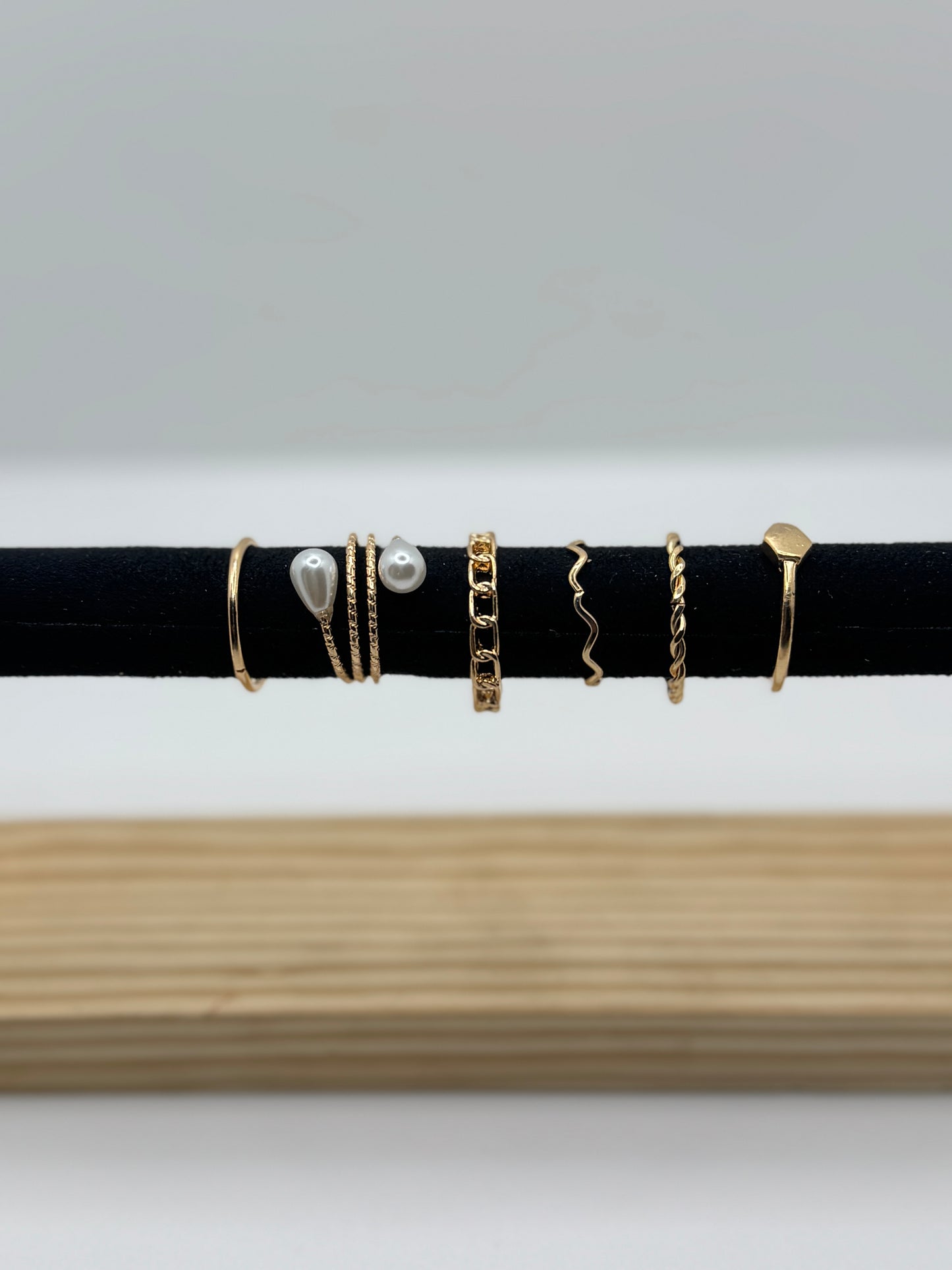 Anti Tarnish Rings Stack Of 6