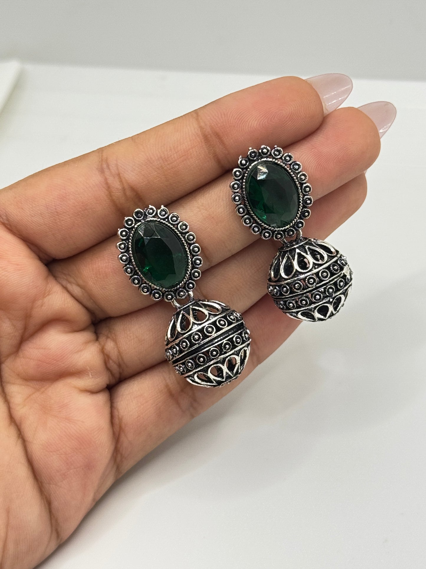 Ethnic Oxidized Earring Set