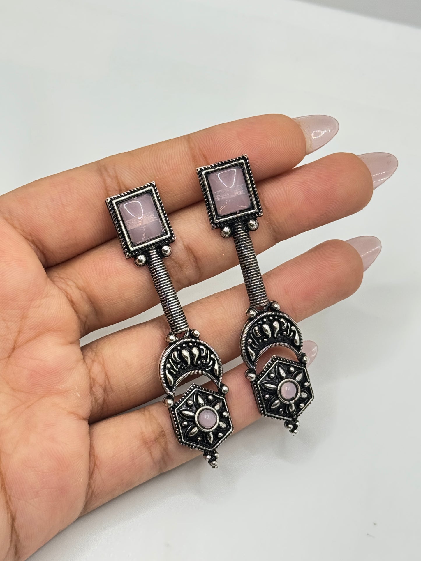 Boho Oxidized Earrings