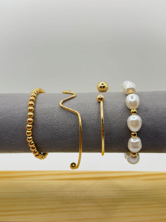 Stacked bracelets