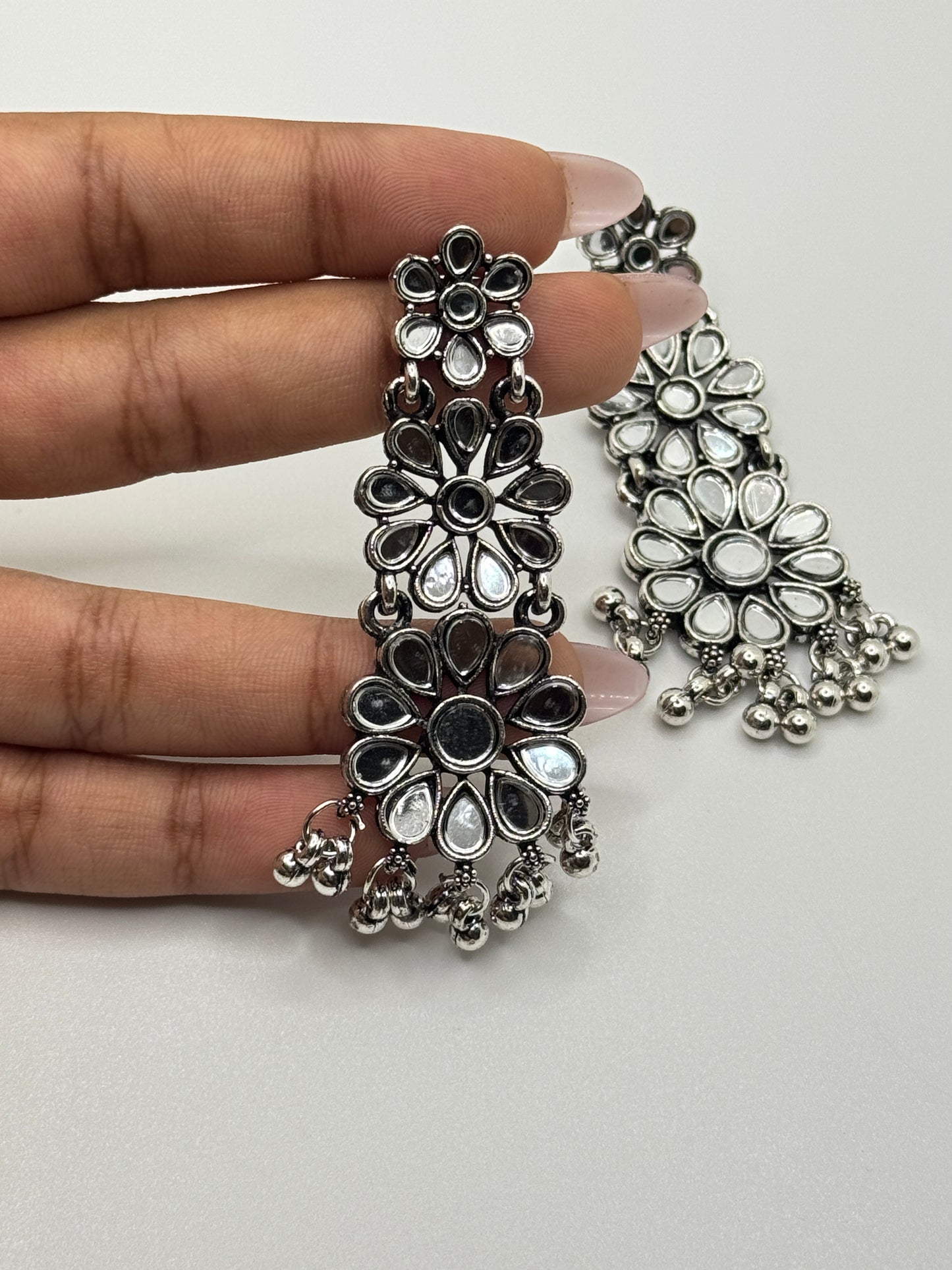 Ethnic Oxidized Earring Set