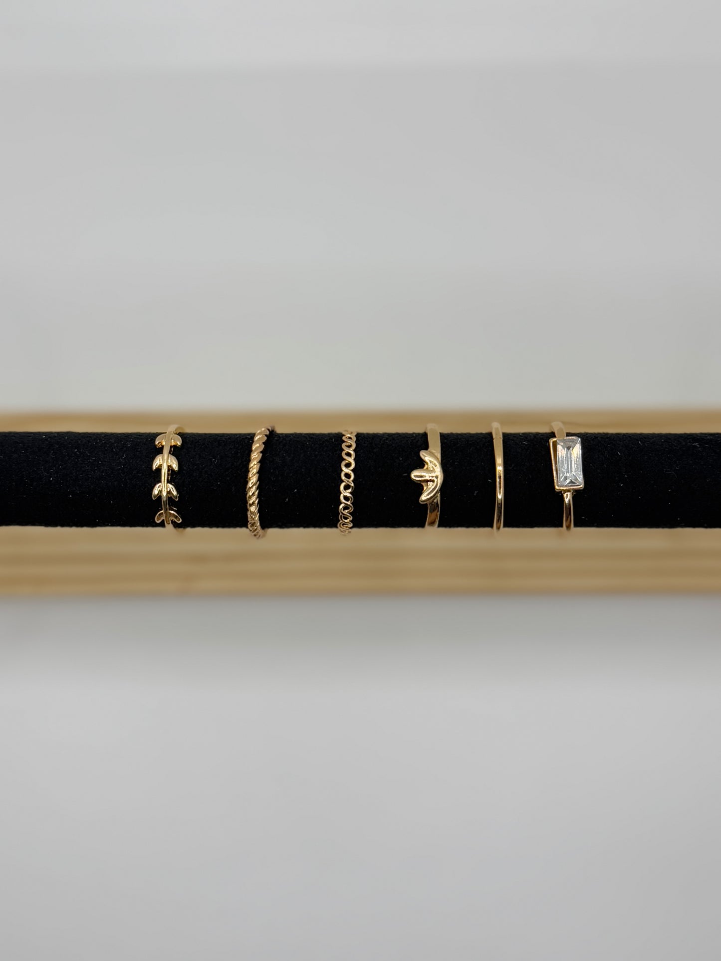 Anti Tarnish Rings Stack Of 6